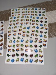 Vintage Carson Dellosa DJ Inkers Teacher Sticker LOT Butterflies 49 Sheets USA