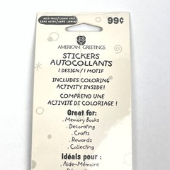Stickety-Doo-Da Stickers American Greetings Bumblebee Bears Bee 2 Sheet NEW