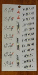 Happy Planner Class Party Book Fair Open House stickers MAMBI 278930
