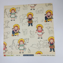 October Afternoon Farm Girl Scrapbooking Lot 12×12 Paper Stickers Die Cuts Cards