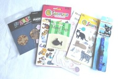 Sandylion Stickers Buddy Cats Kittens Collar Flair Designs Go West Studios Paws