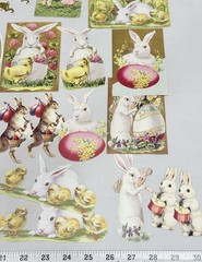 2019 Anna Griffin AG708 «VINTAGE BUNNY DIECUTS» Easter with Folio Box 253-Pcs