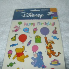Sandylion Stickers – Winnie the Pooh – Scrapbook Stickers – Birthday Theme