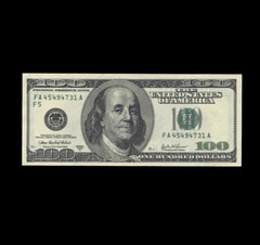One Hundred Dollar Bill Sticker Decal