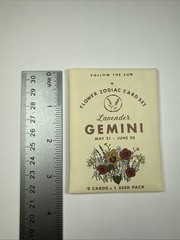 Flower Zodiac Card Set – Gemini (May 21-June 20) Cards&Seed Pack Astrology Gift