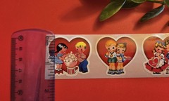 12 Cute Vintage Style Valentines Day Stickers Retro Style Valentine Stickers