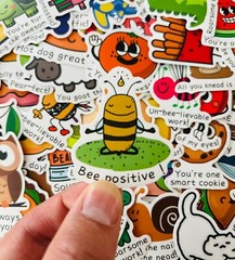 50 Cute Toddler Kid Stickers/Reward Motivational For Kids/Animal & Food Stickers