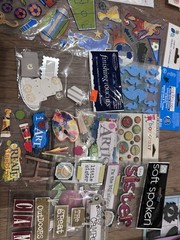 HUGE Lot 75+ Sheets Scrapbooking / Art Supplies / Embellishments Stickers Stamps
