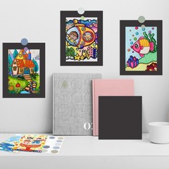 12 Pack 16×20 Uncut Mat Boards AcidFree Picture Backing Boards Black Frame