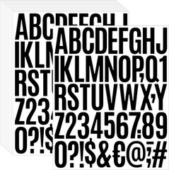500 Pcs 2 Inch Vinyl Waterproof Letter Stickers,10 Sheets Self-Adhesive Alphabet