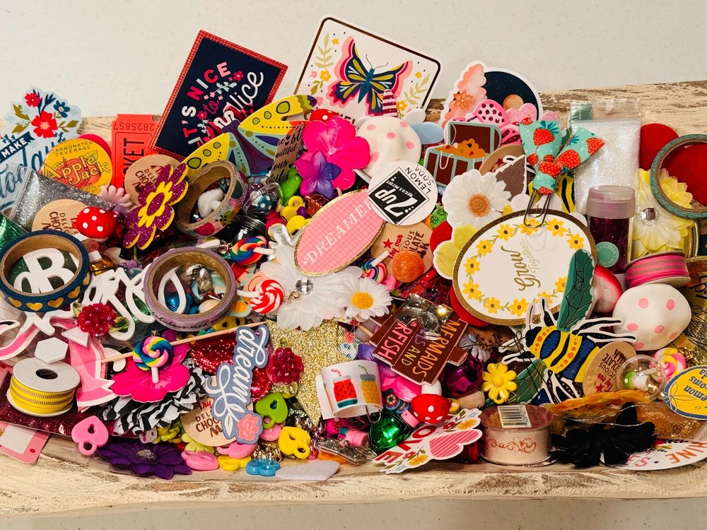 MYSTERY BAG. Craft Scoop. Junk Journal Supplies. Mixed Media. Collage Supplies.
