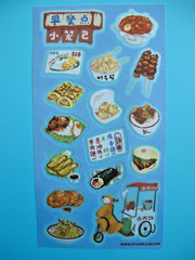 Stickii Club – 5 sticker sheets – Pop pack – Food/Sushi/Rice/Noodles