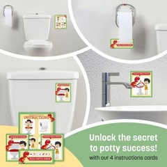 Dinosaur Potty Training Chart for Toddlers, 194 Stickers, Reward Set