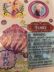 2 Sheet Disney Frozen Stickers 41 p Olaf Snowman Anna Elsa Sister Queens Forever