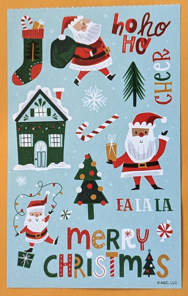 Merry Christmas Sticker Single Sheet