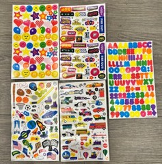 Vintage 90s Sticker 5 Sheet Lot Y2K 1996 Millenium Cars Space Wow! Awesome! Cool