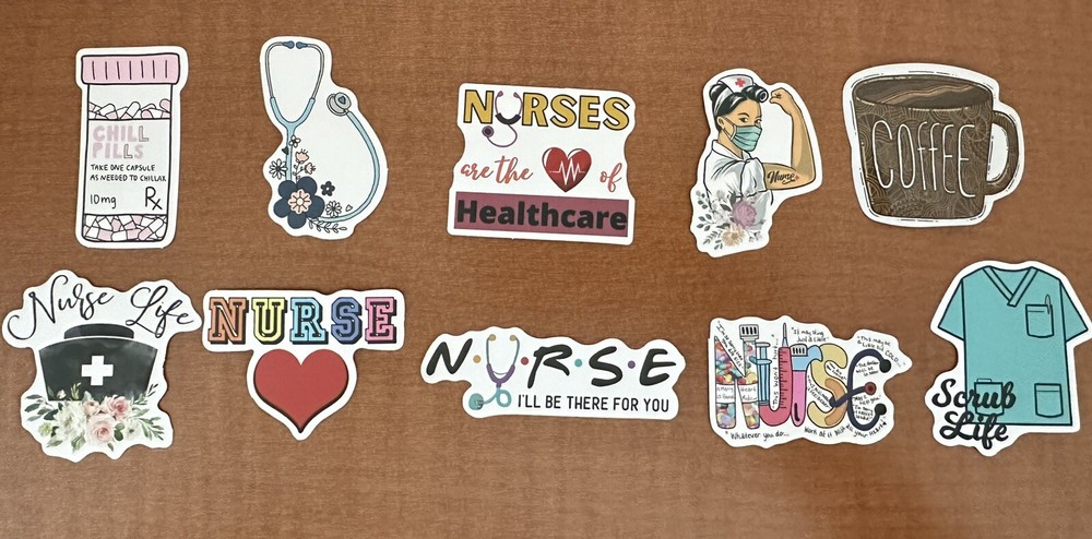 Nurse/Healthcare Stickers Set Of 10