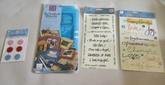 Deja Views Tiny Scrapbook Treasure Kit Templates & Random Embellishments. Sealed