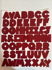Over 20 Different Colors And Styles Of Alphabet And Number Stickers