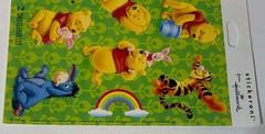 Winnie the Pooh & Tigger Stickers New (5) & Used (5) Confetti Hallmark Sandylion