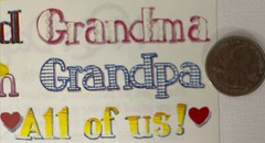 FAMILY WORDS Stickers (17pc)NRN Design•Mom•Dad•Grandma•Grandpa •Baby•Sister•Bro•