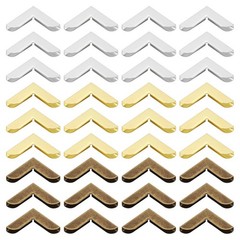 150pcs 20mm Metal Book Corners Photo Protector Retro Metal Bronze Silver Gold