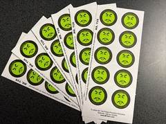 Mr. Yuk Stickers 60 Stickers (6 Sheets) Yuck FREE SHIP! 70’s 80’s 90’s RETRO!