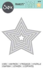 Sizzix – FRAMELITS – METAL CUTTING DIE – STARS #657567