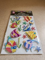 Greenbrier International~Tropical Fish Dimensional Stickers