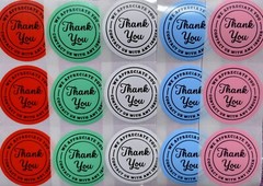 EBAY STICKERS 2″ ENVELOPE ROUND LABELS SEALS SHOP SMALL WATERPROOF THANK YOU