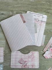 Vintage Bee Junk Journal Card Stock Corner Pockets Folders Stickers Ephemera