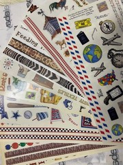 New vintage LOT of 10 sheets of (6 x 12″) STICKERS sandylion psx me mybideas