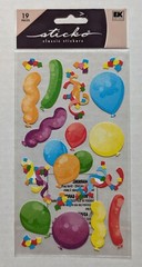 Sticko Birthday Party Balloons Confetti Streamers Scrapbooking Stickers