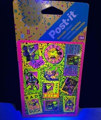 LOT (4) NOS VTG 3M COWS Day Glo Paint 1993 Disney Hot Pink Stickers Sealed Rare