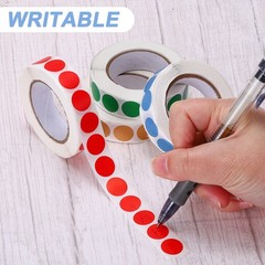1000Pcs 3/4″ Colored Dot Stickers Adhesive Color Coding Label, Bright Green