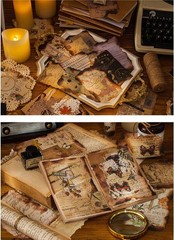 Creative DIY Scrapbooking Supplies – 30 Burnt Edge Paper Sheets for Journaling