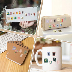 694Pcs Vintage Alphabet & Number Stickers for Scrapbooking and DIY Crafts