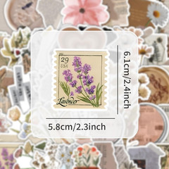 120Pcs Mixed Vintage Stickers, Waterproof Scrapbook Aesthetic Sticker for Daily