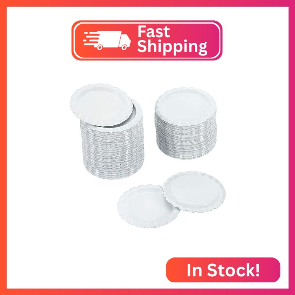 PATIKIL 1 Inch Flat Decorative Bottle Caps, 50 Pack Craft Bottle Pendant Trays D