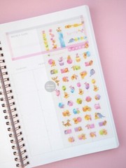 Disney Repositionab Planner Clear Write On Decorative Stickers / Winnie the Pooh