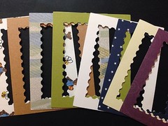 STAMP PICTURE FRAME LG. Die-cuts(4pc) 4″x3-1/2″Journaling •MADE IN USA•Memories