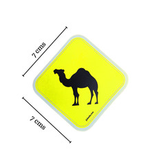 Camel Road Sign Vinyl Sticker 7cm | Desert Animal Car Laptop Water Bottle Decal