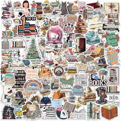 100 PCS Book Stickers for Kindle, Bookish Reading Literary Quote Lover for Water