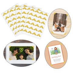 240 Pieces Photo Corners Self Adhesive Photo Corner Stickers, Picture Mounting C