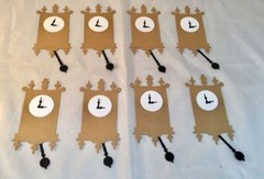 Tim Holtz Die Cuts * Wall Clock * Eight Sets * Kraft Cardstock * Cool Clock!