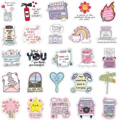 100 Pcs Holographic Positive Affirmation Stickers for Adult Women Teens, Waterpr