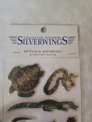 Vtg Sticker Educational Tool Lot Of 6 Dinosaurs and Amphibians – all unused