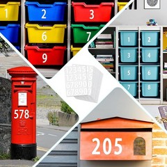 400 PCS 2″ Waterproof Number Stickers – Self-Adhesive Labels for Organization