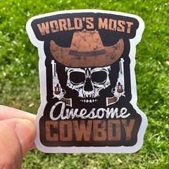 50 COWBOY stickers, ranch, horse, hat, decal, cowboys, Western