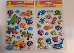 Stickers Autocollants Pop Up Sticker Lot- 71 tl. Mermaid Princess Fish & Planes